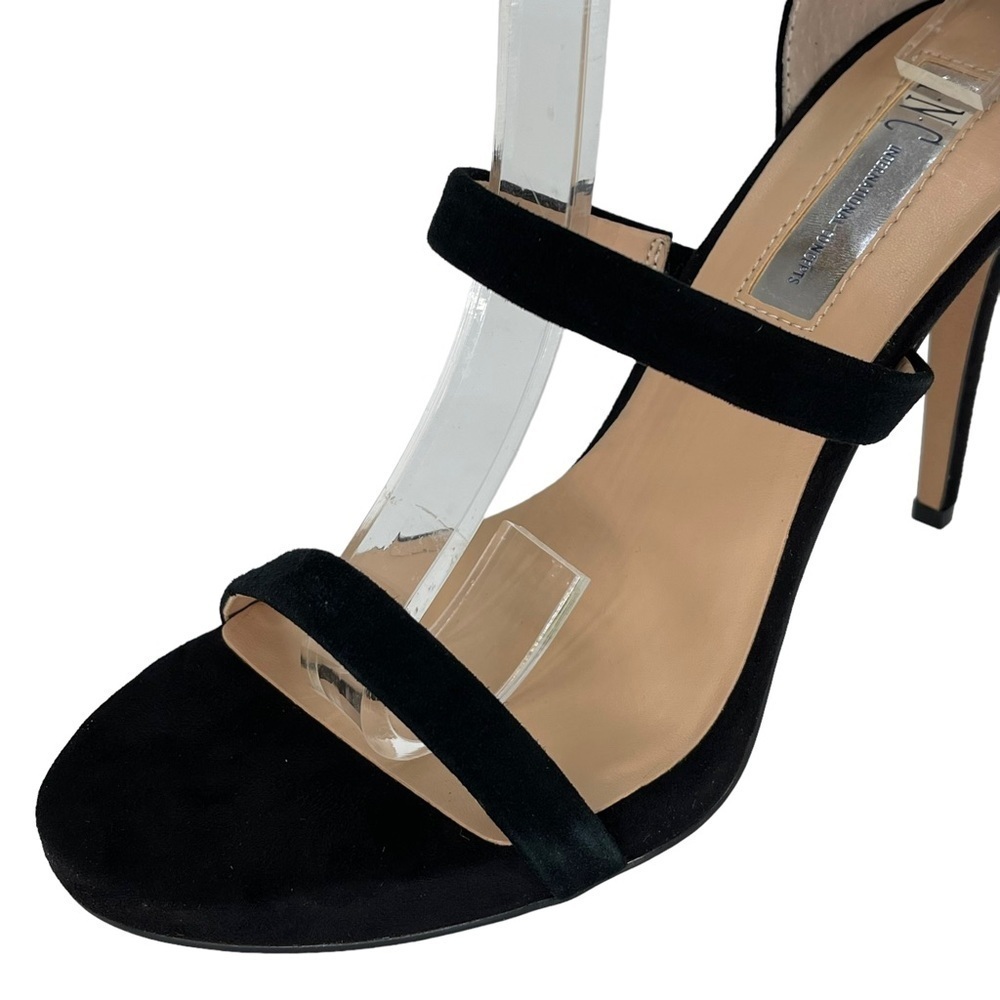 INC Sadiee Black Suede Leather Womens Heels Size 8.5M - Picture 7 of 12